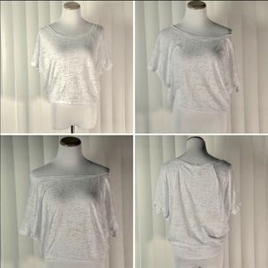 DONATED White burn out tee NWOT